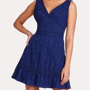 BB Dakota Flower Power Dress in Vintage Blue (NWT)